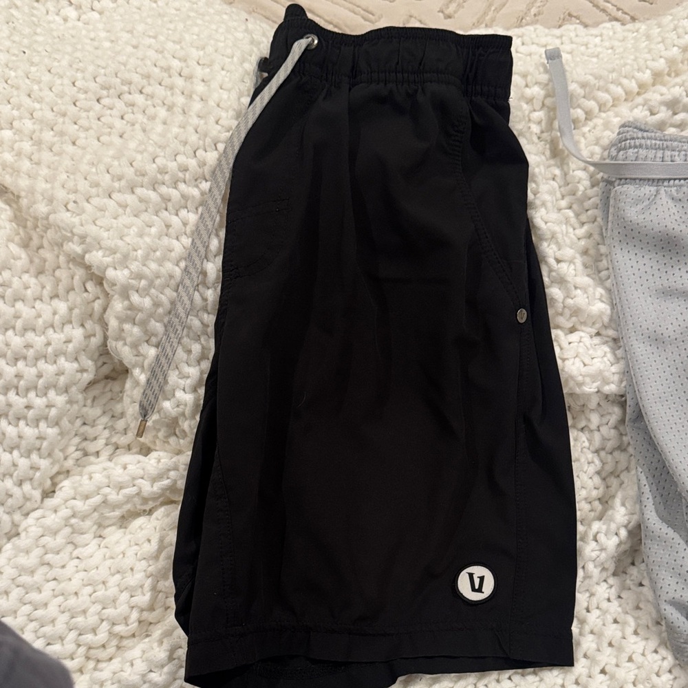 Vuori Black Athletic Men's Shorts